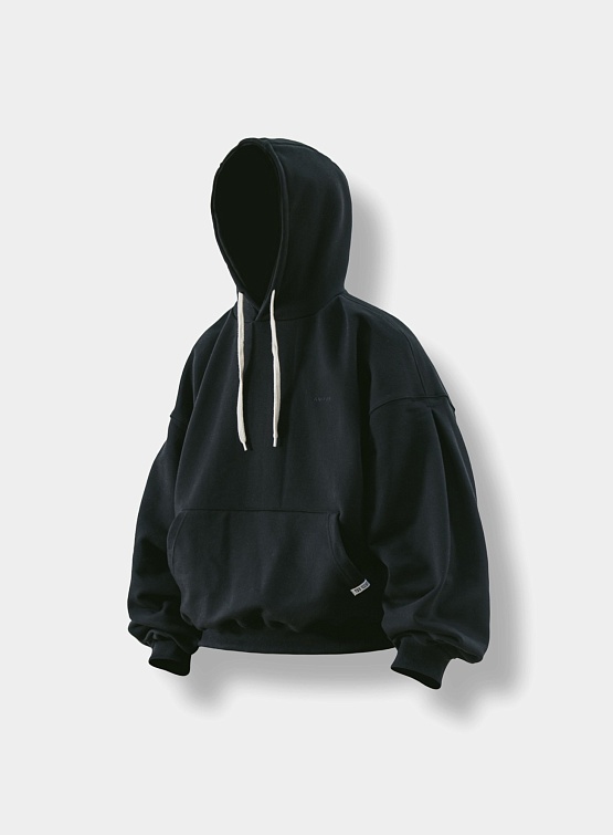 Худи ANGLAN Valley Tuck Sweat Balloon Hoodie Black