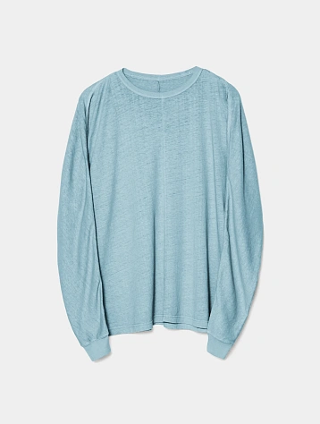 Лонгслив MAHARISHI 5245 Hemp Cross Oversized Ice Blue