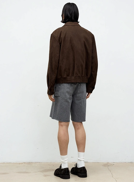 Куртка COOR Quilted Eco-Suede Swing Top Dark Brown