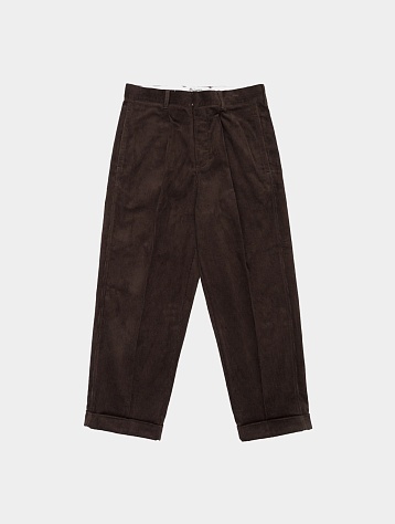 Брюки Garbstore Manager Pleated Pant Brown