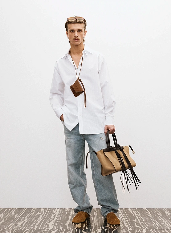 Рубашка Recto Double Collar Stripe Light Blue