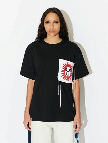 Футболка Charles Jeffrey Loverboy Patch Tee Black