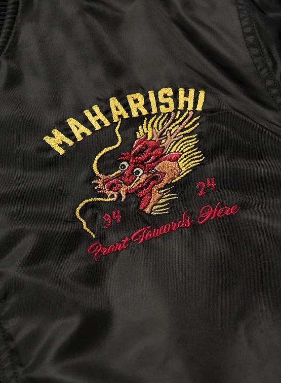 Бомбер MAHARISHI 5247 Tour Dragon Map MA1 Black