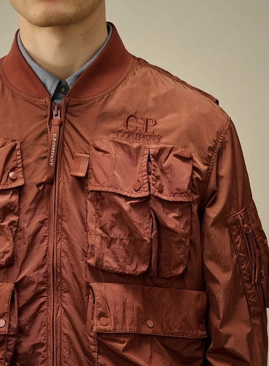 Бомбер C.P. Company Chrome-R Multipocket Sable