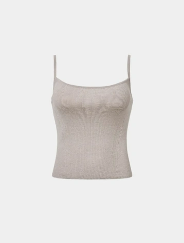 Женский топ AMOMENTO Knit Sleeveless Grey