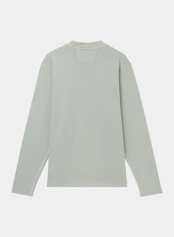 Лонгслив C.P. Company 1020 Jersey Logo Thyme Green