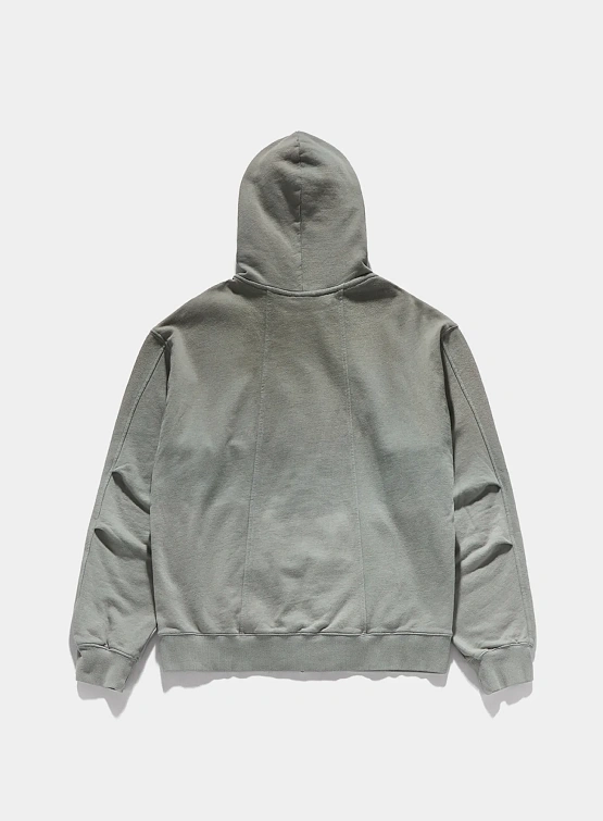 Зип-худи UNAFFECTED Dyed 4P Zip-Up Sage Green
