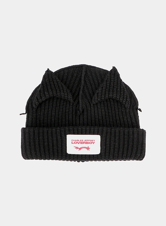 Шапка Charles Jeffrey Loverboy Supersized Chunky Ears Black