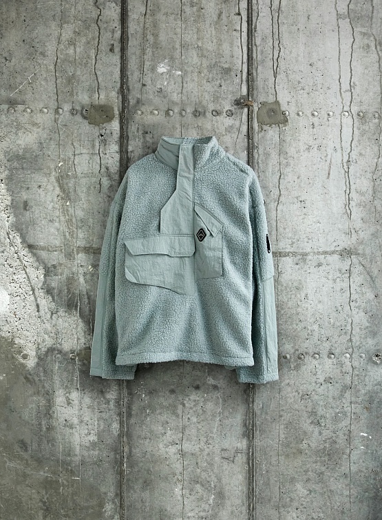 Толстовка A-COLD-WALL* Bonded Axis Fleece Light Grey