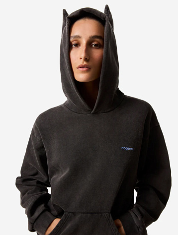 Худи Coperni Horn Hoodie Black/Blue