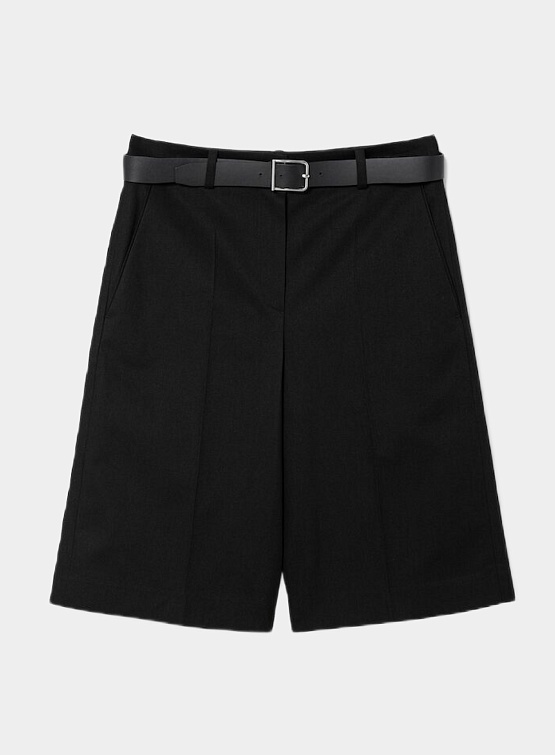 Женские шорты JUUN.J Cotton Belted Shorts Black