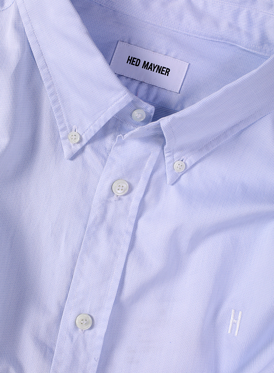 Рубашка Hed Mayner Buttoned Down Shirt Light/Pastel Blue