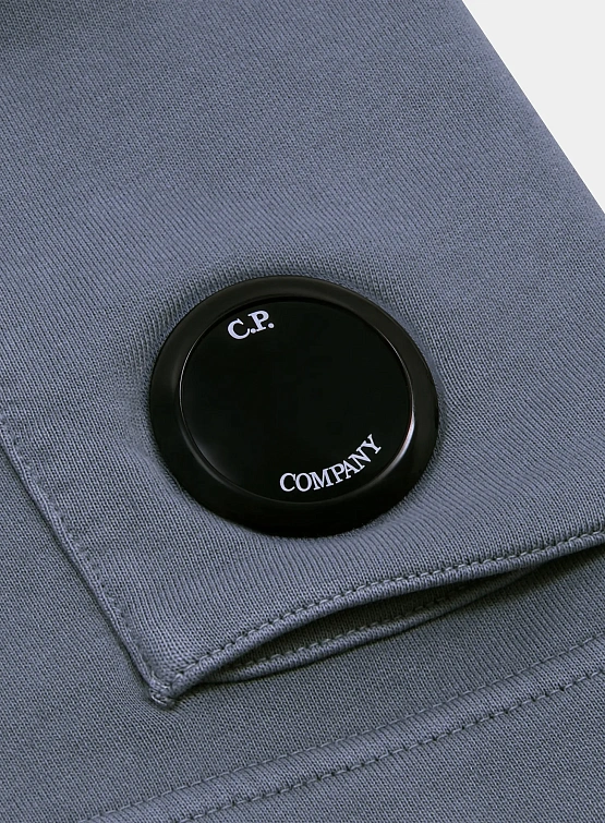Шорты C.P. Company Cotton Diagonal Fleece Cargo Stormy Weather