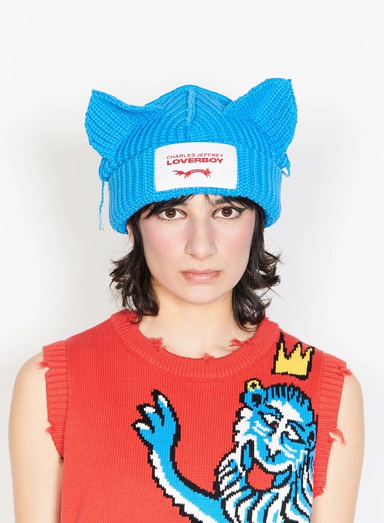 Шапка Charles Jeffrey Loverboy Chunky Ears Sky Blue