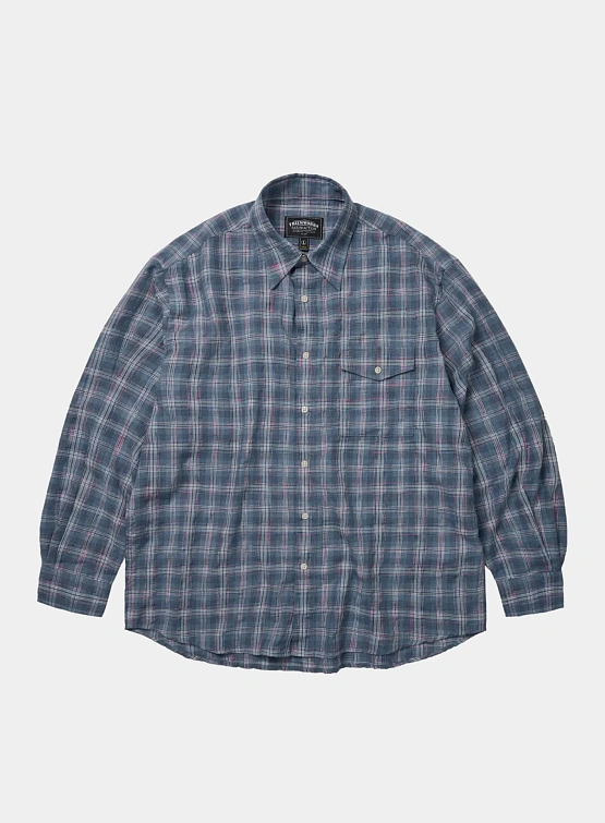 Рубашка FrizmWORKS Uneven Check Blue