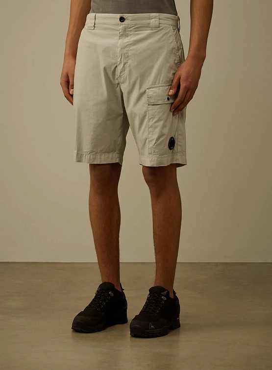 Шорты C.P. Company 50 Fili Stretch Cargo Blue Fox Grey