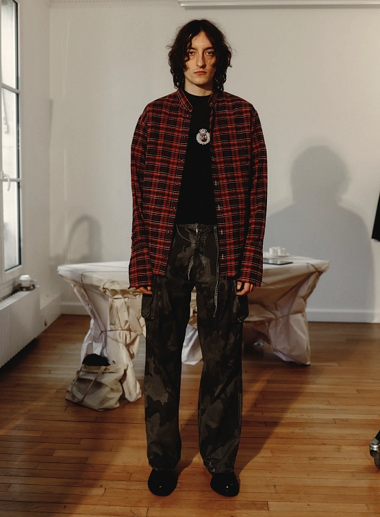 Рубашка 424 Flannel Embroidered Red