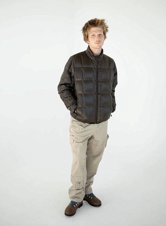 Пуховик thisisneverthat Pertex Light Down Brown Black