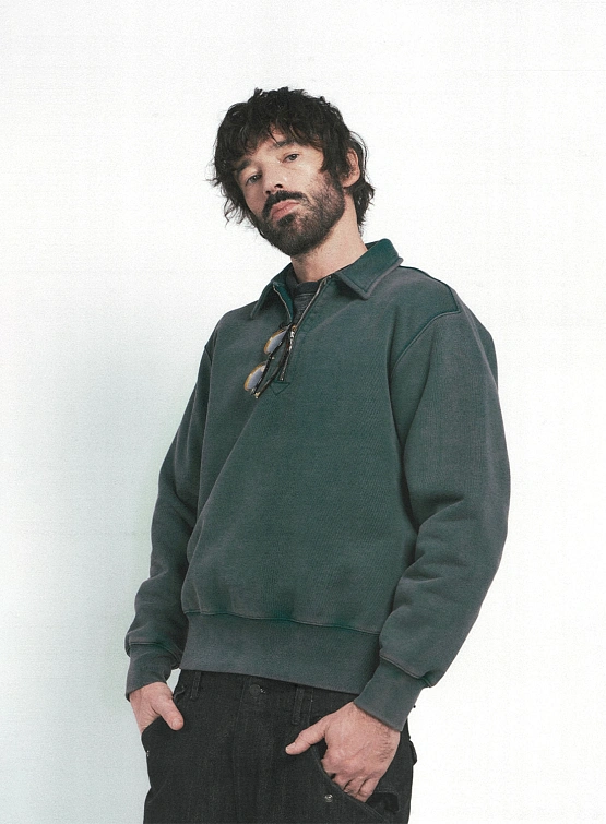 Халф-зип EASTLOGUE Scout Pullover Vintage Green