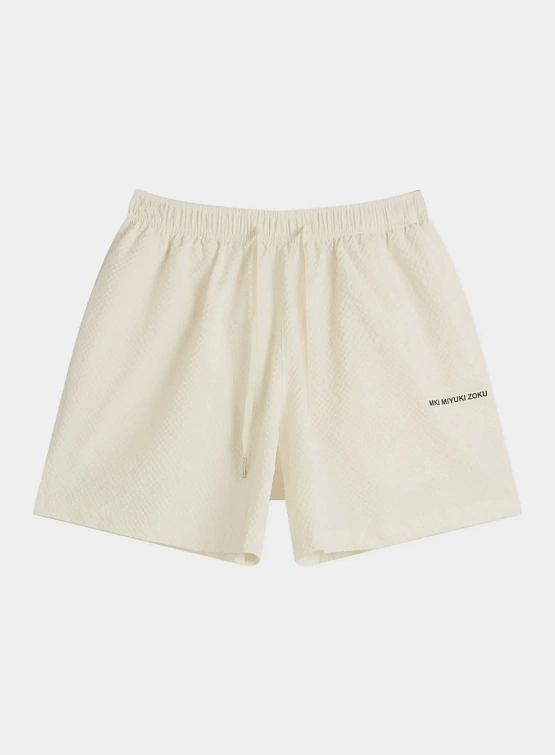 Шорты MKI MIYUKI ZOKU Seersucker Shorts Bone