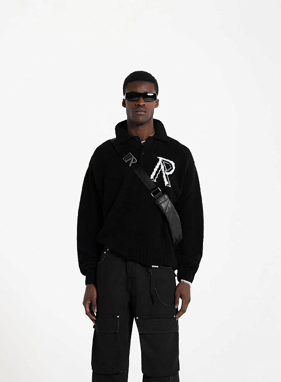 Поло Represent Clo Initial Boucle Polo Jet Black