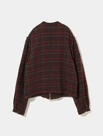 Кардиган UNDERCOVER Felted Wool Brown Check