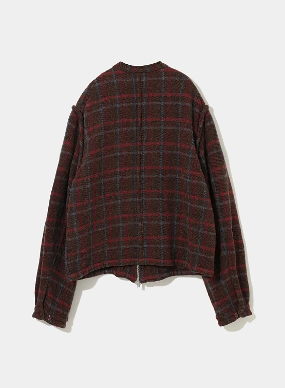 Кардиган UNDERCOVER Felted Wool Brown Check
