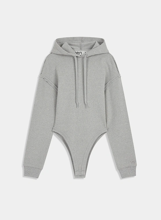Женское худи-боди OPEN YY Hoodysuit Grey