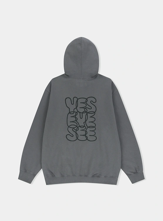 Худи YESEYESEE C-Logo Hoodie Dark Grey