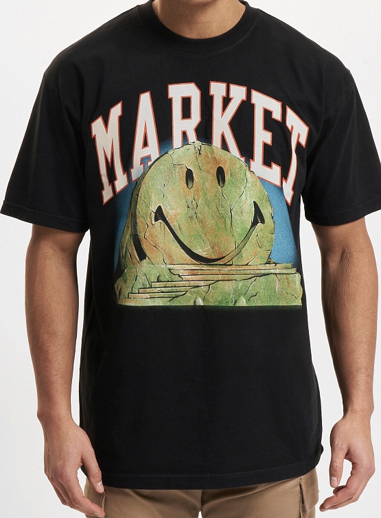 Футболка MARKET Smiley Out Of Body Washed Black