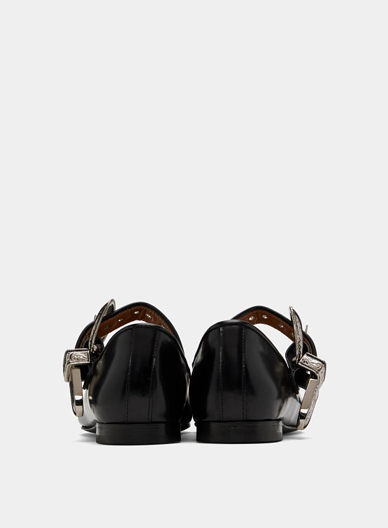 Женские балетки TOGA Mary Jane Polido Black