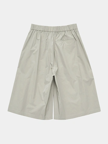 Шорты AMOMENTO Two Tuck Wide Shorts Grey Beige