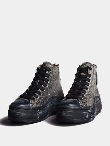 Женские кеды R13 Kurt High Top Distressed Black