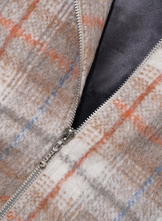 Овершот Butter Goods Plaid Flannel Zip Bark/Stone