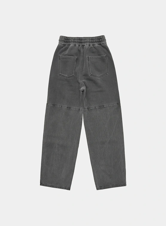 Брюки AMOMENTO Drawstring Denim Pants Charcoal