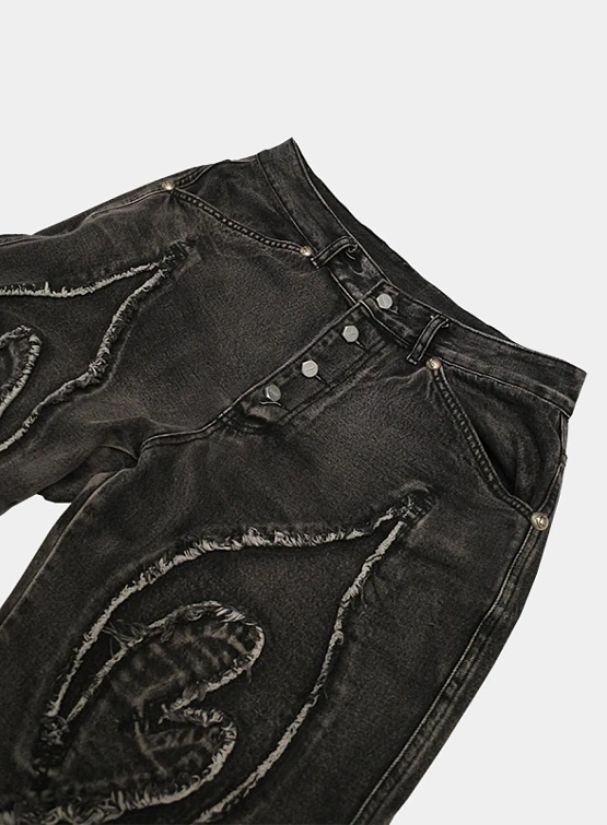 Джинсы Thug Club Tribal Denim Black