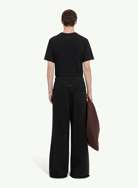 Брюки MM6 Maison Margiela Wide Leg Jersey Black