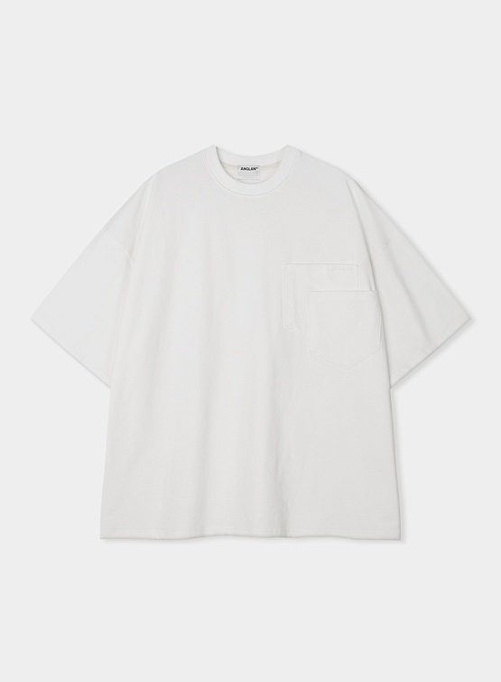 Футболка ANGLAN Double Pocket Half Tee White