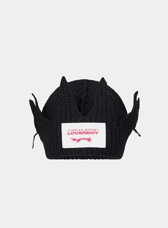 Шапка Charles Jeffrey Loverboy Chunky Crown Black