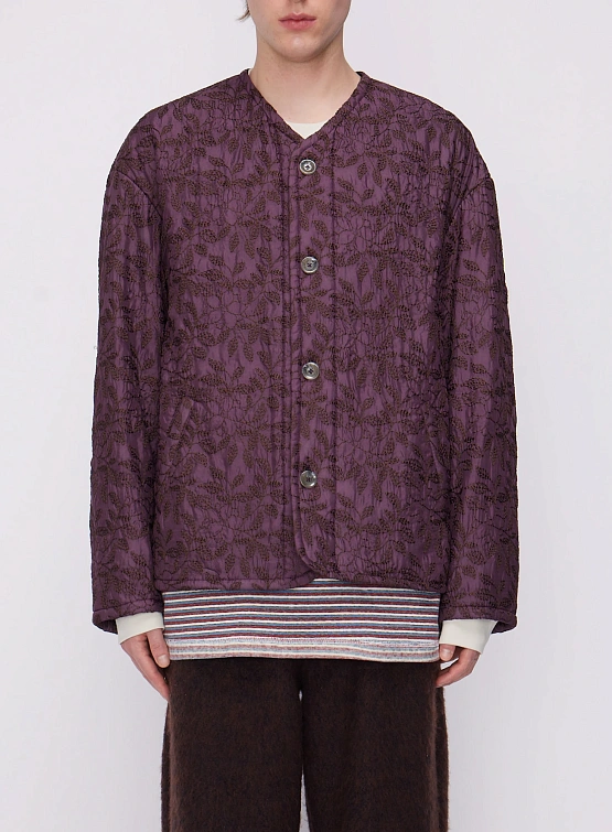 Стеганая куртка Song for the Mute Unisex Oversized Liner Purple