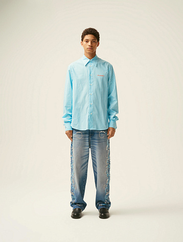 Рубашка Bluemarble Regular Shirt In Striped Blue