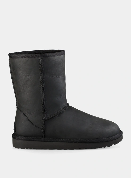 Сапоги UGG Classic Short Leather Black