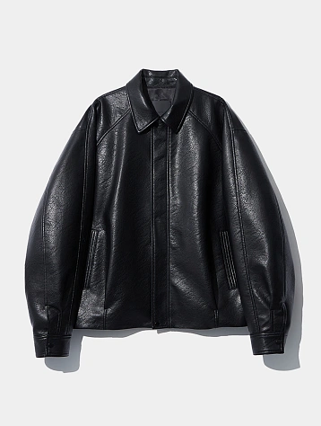 Кожаная куртка LE17SEPTEMBRE Leather Jacket Black