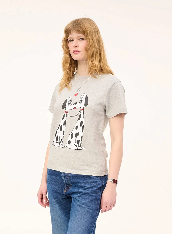 Футболка Carne Bollente The Pooch Smooch Melange Grey