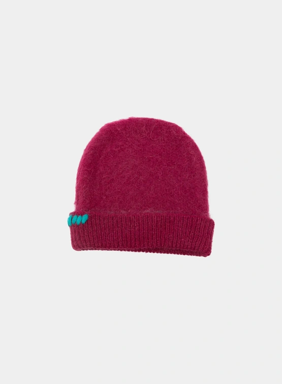 Шапка BONSAI Mohair Knit Beanie Red