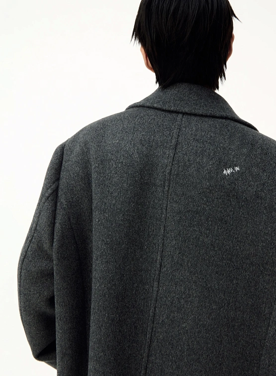 Пальто ADERERROR BK Tag Coat 01 Charcoal