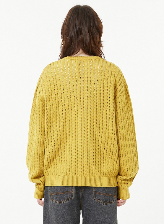 Кардиган LMC Oval Mesh Knit Cardigan Olive