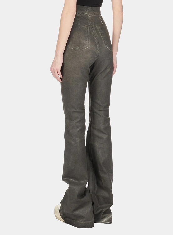 Женcкие джинсы RICK OWENS DRKSHDW Bolan Bootcut Dark Dust