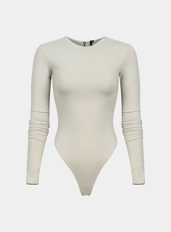 Женское боди entire studios LS Bodysuit Silver Cloud