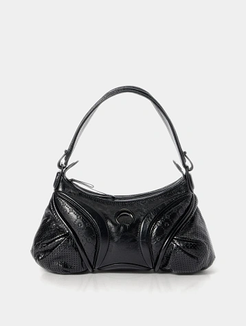 Cумка Marine Serre Moonogram Embossed Leather Futura Black